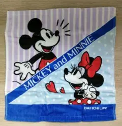【新品】ミッキーとミニー ウォッシュタオル　大判のサムネイル