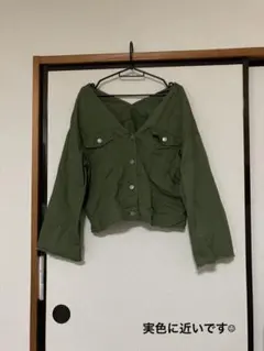 OLIVE des OLIVE 使用感無しオフショルダーデニムジャケット