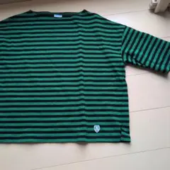 ORCIVAL　ボーダー　グリーン　トップス　カットソー