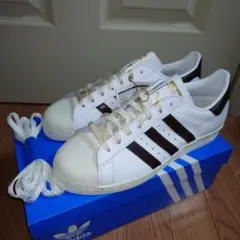 adidas スーパースター82 BILLY’S別注 白×濃茶 27cm替え紐付