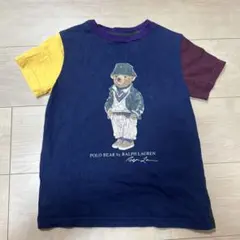 Polo Bear Tシャツ ネイビー/イエロー/パープル