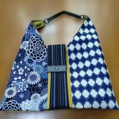和柄パッチワークショルダーバッグ