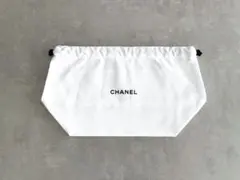 ‼️セール中‼️CHANEL シャネル ホワイト コットン ノベルティ ポーチ 巾着