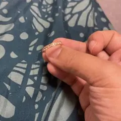 Engagement gold ring with diamond