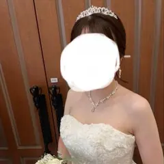 シルバークリスタルウェディングティアラ