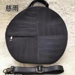 慈雨 2way サークルバッグ ショルダーバッグ ブラック プリーツ - メルカリ