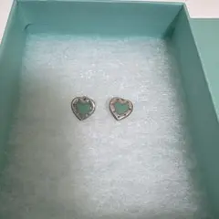 ♡極美品♡Tiffany ラブ ティファニー ブルー ハート ピアス - メルカリ