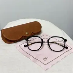 専用 zoff SHIKANOMA 鹿の間 ボストン型クリアサングラス ピンク