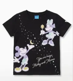 ミッキー・ミニー Tシャツ 黒