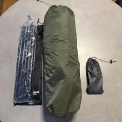 ソロテント　グリーン　sutekusポール2本 ペグ8本セット　中古品 2025年最新】Sutekus アウトドア・釣り・旅行用品の人気アイテム