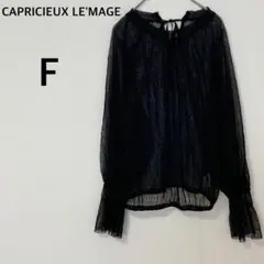 シアー トップス 黒