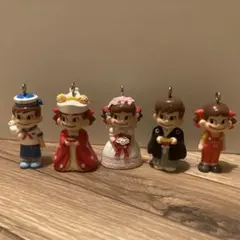 不二家　ペコちゃんポコちゃん　キーホルダー セット
