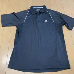 X1158 ブラック M adidas ゴルフ　スポーツ　ポロシャツ　メンズのサムネイル