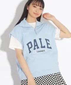 新品未使用　ピンクラテ　ハーフZIPビッグベスト+Tシャツのサムネイル
