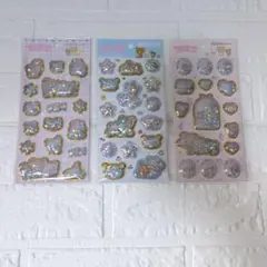 正規品　キラっとぷくぷくエアーシールリラックマ3種セット