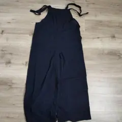Alma Design リネンブレンド サロペット Mサイズ ブラック