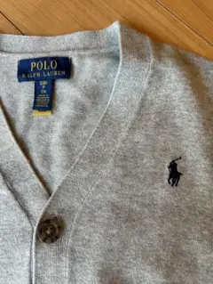 ラルフローレン長袖カーディガングレー140cm8ボーイズ男の子ポニー羽織アウター
