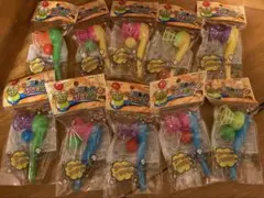 値下　送料込　新品未開封　レトロおもちゃ　カラフルパイプふきあげ　10個セットのサムネイル