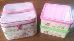 ハローキティ　ランチセット　ピクニック　弁当箱　保冷バック付き