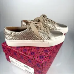TORY BURCH スニーカー キルティング レザー ゴールド35cmのサムネイル