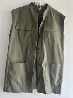 ミリターベスト オリーブグリーン 4ポケット