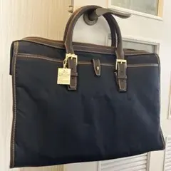 新品⭐️UNITED ARROWSネイビー ビジネスバッグ ナイロン レザー