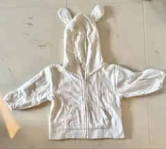 ホワイト フード付きトレーナーとパンツセット