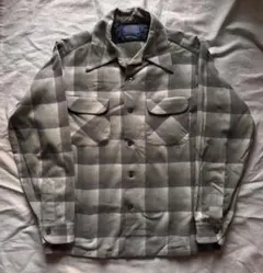 【オンブレ】 70s PENDLETON 開襟 ボードシャツ シャドーチェック