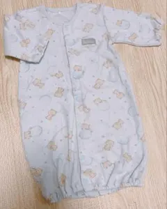 2WAYドレスオール カバーオール 60 男の子女の子 新生児 ロンパース 長袖