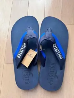 【値下げ】HOLLISTER ビーチサンダル ネイビー/ブルーのサムネイル