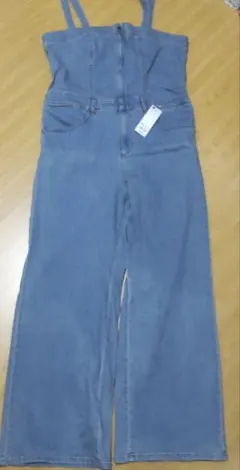 新品！ GU デニムサロペット 3XL ブルー BLUE