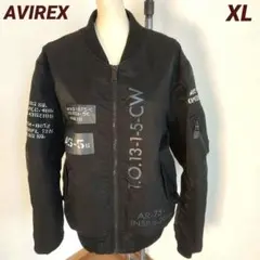 AVIREX MA-1 ステンシル　リバーシブル　ブラック XL