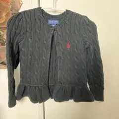 RALPH LAUREN ブラックカーディガン 4歳