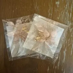 髪飾り　ピンクゴールド