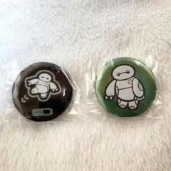ディズニーリゾート限定　ベイマックス　カンバッジコレクション　緑　缶バッジ2個
