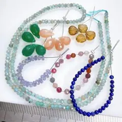 サービス品＊天然石のビーズセットm21
