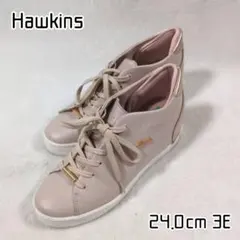 Hawkins ブリリアント 24.0cm 3E インヒールスニーカー ピンクのサムネイル