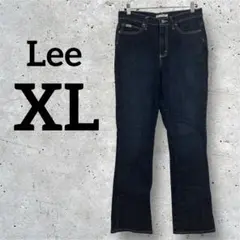 Lee リー【XL】リラックスブーツカットデニム　濃紺　ジーンズ　ダークブルー