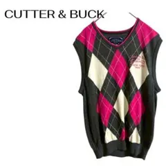 CUTTER & BUCK 大きめL カジュアル デート ゴルフ　ニットベストのサムネイル
