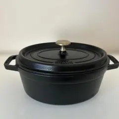 staub ストウブ 「 ピコ ココット ラウンド ブラック 20cm - メルカリ