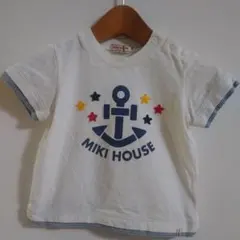 数回着用ミキハウス半袖シャツ80-90