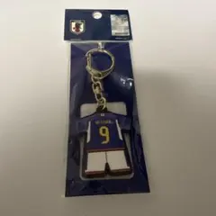 サッカー日本代表 三笘薫 ユニフォーム型キーホルダー　9番