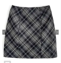 GRL インパン裏地付きチェック柄タイトミニスカート[dk1570]