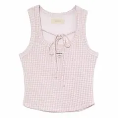 Mary tops set ピンクタンクトップのみ【andmary】 最安値 ANDMARY Mary tops set ピンク タンクトップ - メルカリ