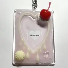 ハンドメイド トレカケース クリームソーダ