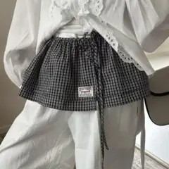 未使用品 Bonogped チェック ラップスカート