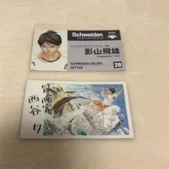 ハイキュー!! FAN PARK 影山飛雄 西谷夕 名刺カードコレクション