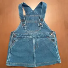 【無印良品】デニム ジャンバースカート サイズ80