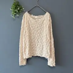 tal.by yumi［S］清楚ナチュラル◎くしゅくしゅ感◎シャーリングトップス