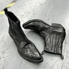 y2k Dark Gothic Flame Western Boots - メルカリ